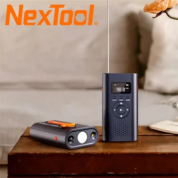 NexTool 6-in-1 AM FM radijo žibintuvėlis Rankinis maitinimo generavimo signalizacijos lazerinė lemputė 4500mAh lauko avarinis maitinimo blokas kieta šviesa