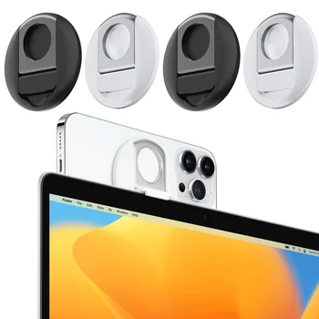 Nešiojamas mobiliojo telefono magnetinis laikiklis, skirtas MacBook MagSafe IPhone 14 13 12 Tęstinumo kameros laikiklis Apvalus žiedas Atraminis stovas