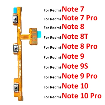 Original New for Redmi Note 5 5A 6 7 8T 9 8T 9s 9T 10 Pro garsumo mygtuko maitinimo jungiklis Išjungimo mygtukas Flex kabelis
