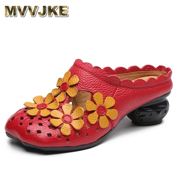 Prekės ženklo moterys 2023 Natūralios odos šlepetės Vasariniai platforminiai batai Moterims Mada Lauko basutės Vyriškos plius dydis 40