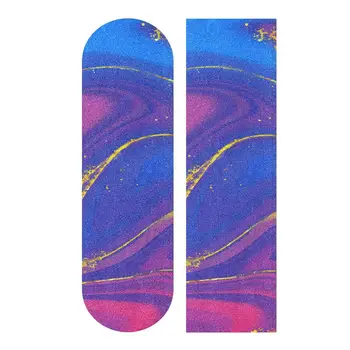 Riedlentės sukibimo juosta Rožinio aukso marmuro galaktikos švitrinis popierius ritininei lentai Longboard Griptape Bubble Free Grip Tape for Skateboard