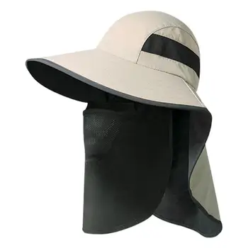 Saulės kepurė su kaklo atvartu lauke Žygio kepurė Žvejybos kepurė Apsauga nuo saulės Platus kraštas Vėjo nepraleidžianti apsauga nuo UV spindulių Kvėpuojanti žvejybos kepurė