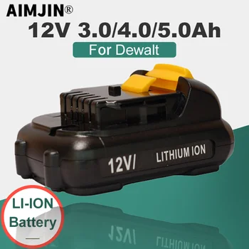 skirta Dewalt 12V 3.0/4.0/5.0Ah Li-ION baterija DCB120 DCB122 DCB124 DCB125 DCB121 DCB100 DCB101 DCB119 elektrinių įrankių baterija