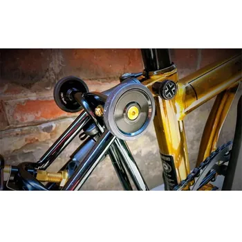 Sulankstomas dviračio lengvo rato titano varžtas bromptono dviračio varžtui auksas sidabras juodas ultra lengvas titanas