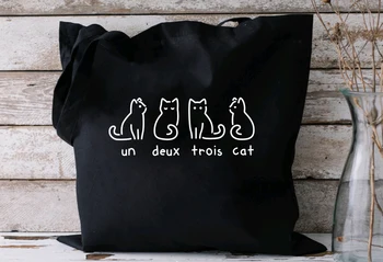 un deus trois cat drobės krepšys mielos moterys naminių gyvūnėlių mylėtojų pirkinių krepšiai