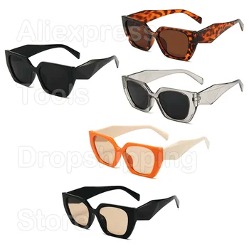 Vintage Oversized Kvadratiniai akiniai nuo saulės Moterų prekės ženklas Dizaineris Prabangus retro juodas didelis rėmelis Akiniai nuo saulės Moteriški UV400 atspalviai Akiniai