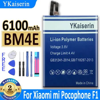 YKaiserin baterija Redmi Note Mi Max 2 A2 3 3S 4 4A 4C 4X Mix 5 5A 5X 5S 6 6X 7 8 9 Lite Plus Pro Pocophone F1 batteria