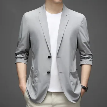 Z547-Men's autumn new loose small suit Korean version of the trend of British style leisure west jacket