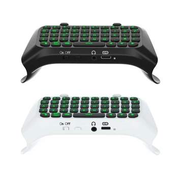 Žalia klaviatūra su foniniu apšvietimu PS5 Edge valdikliui Belaidė mini klaviatūra, skirta PS5 valdikliui pranešimų žaidimui LiveChat 3XUE